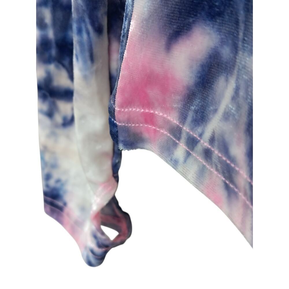 Teddy Fresh Urban Outfitters Tie Dye M NWT Velvet Long Sleeve "I Need A Hug" Top - Picture 7 of 16